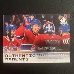 2019-20 UD SP Authentic Moments Ryan Poehling #107 Montreal Canadiens
